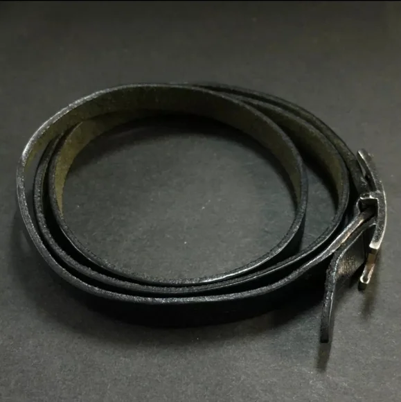 Hermes Api Black Leather Bracelet - Picture 6 of 8